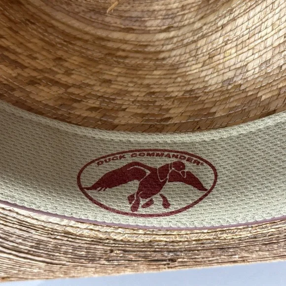 Resistol Duck Commander Straw Cowboy Hat S Genuine Mexican Palm Western USA Made - Picture 11 of 16